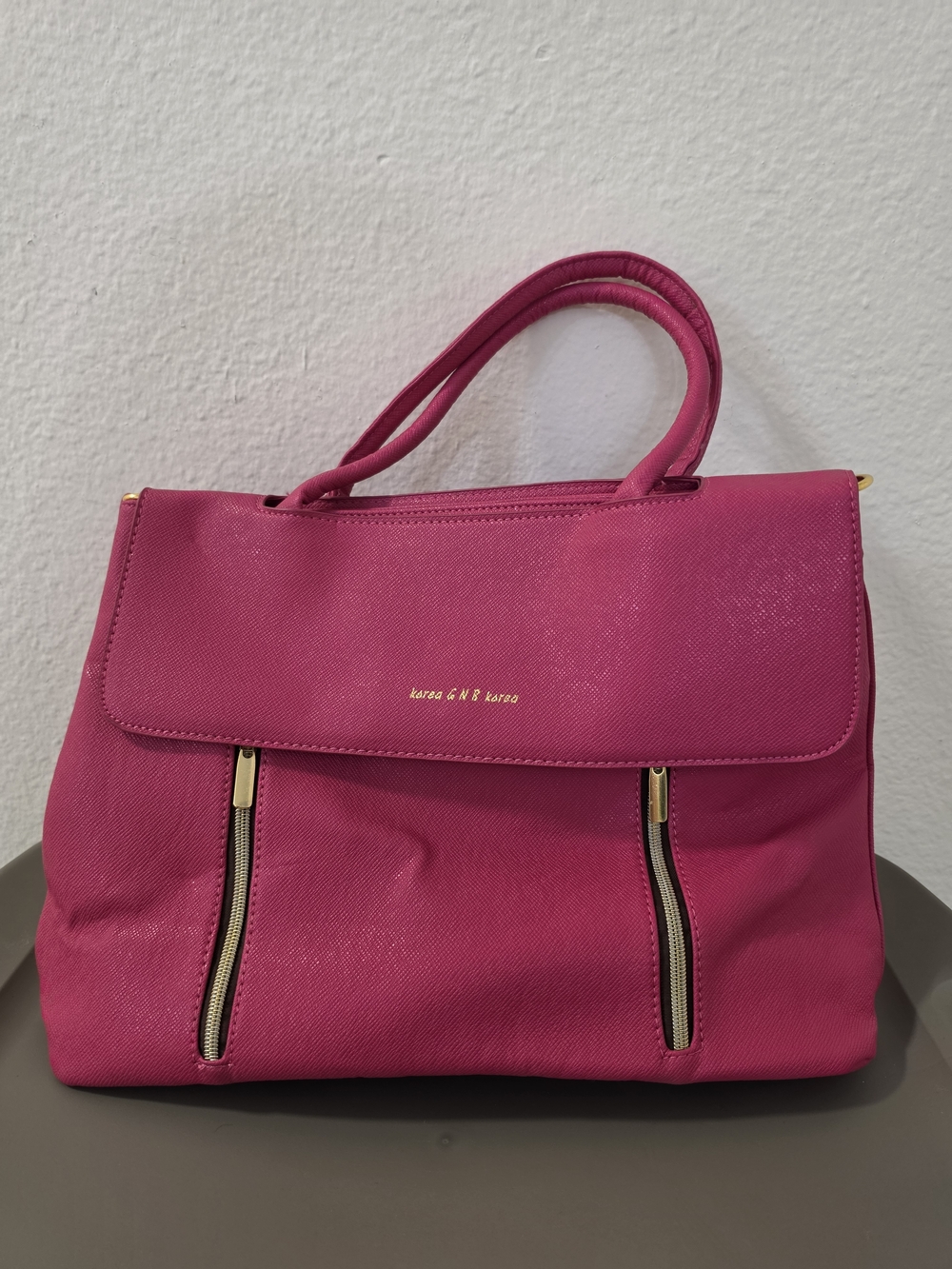 Fuchsia Top-Handle Satchel